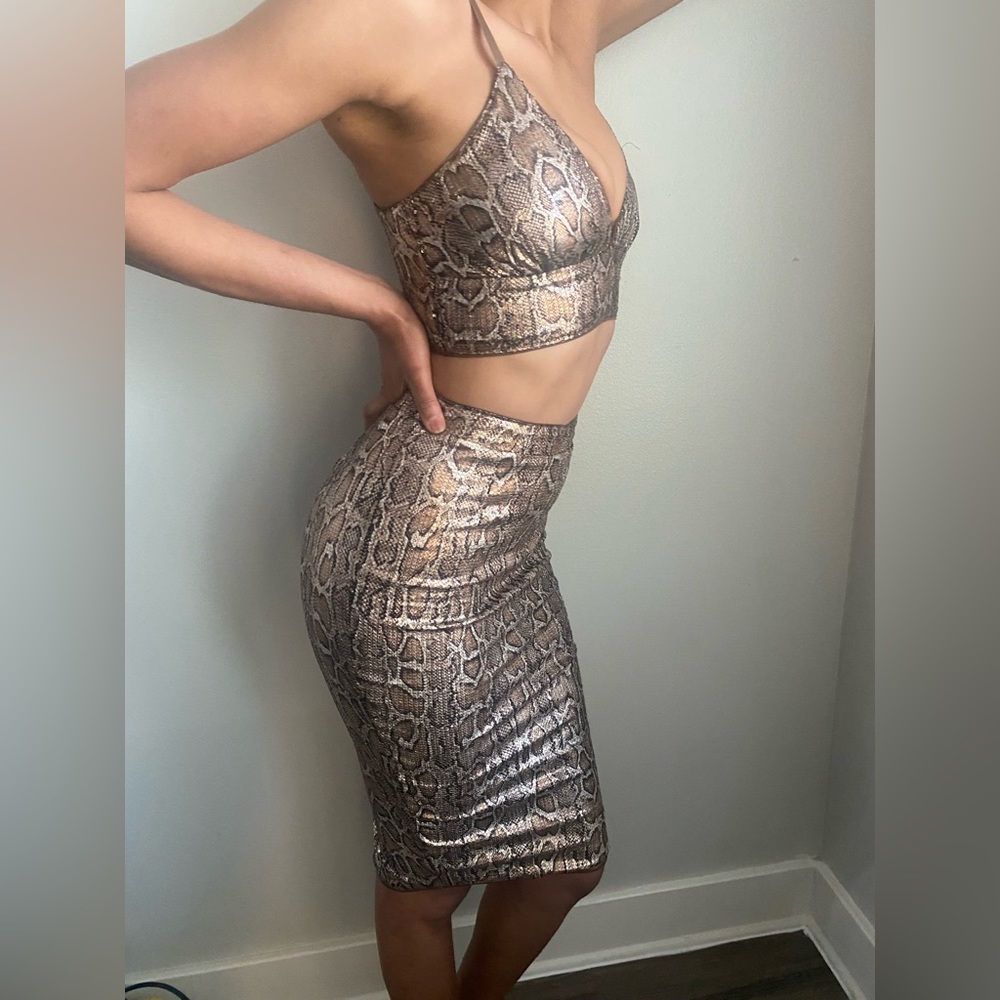 Snake skin two piece